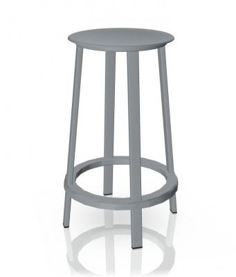 Revolver Bar Stool Bar stool HIGH 76 cm Steel SKY GREY Hay SINGLE PIECES